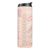 素晴らしい花嫁パーソナライズされたメイドの素晴らしい言葉 タンブラー (回転左)