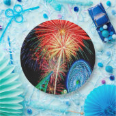 素晴らしい花火の紙皿 ペーパープレート (パーティー)