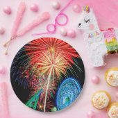 素晴らしい花火の紙皿 ペーパープレート (パーティー)