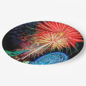 素晴らしい花火の紙皿 ペーパープレート (アングル)