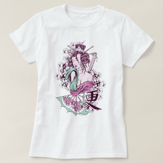 素晴らしい芸者 Tシャツ (デザイン正面)