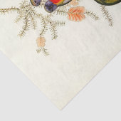 素晴らしい草のインコ、デコpage 薄葉紙 (詳細)