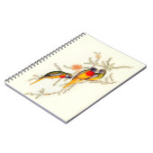 素晴らしい草のインコ、ヴィンテージ ノートブック (左側)