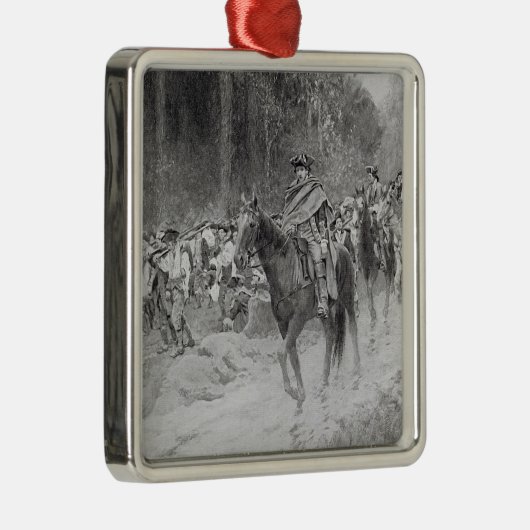 素晴らしい草原からのワシントン州の退去 メタルオーナメント (右)