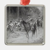 素晴らしい草原からのワシントン州の退去 メタルオーナメント (正面)