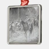 素晴らしい草原からのワシントン州の退去 メタルオーナメント (左)