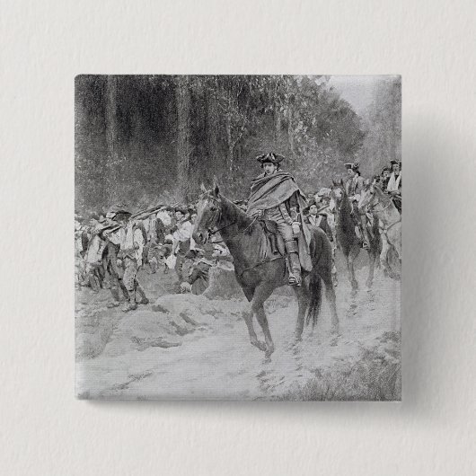 素晴らしい草原からのワシントン州の退去 缶バッジ (正面)