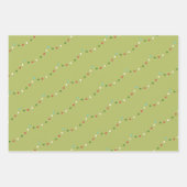 素晴らしい華やかなクリスマスおもしろい ラッピングペーパーシート (正面3)