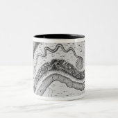 素晴らしい蛇の小山 ツートーンマグカップ (中央)