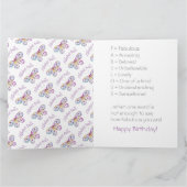 素晴らしい蝶々の贈り物アイディア カード (内部)