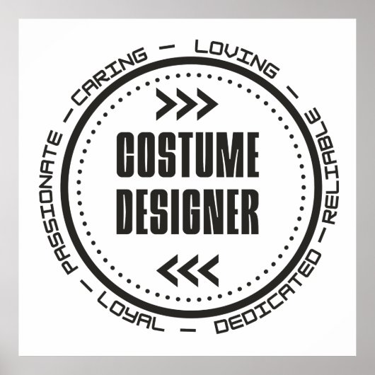 素晴らしい衣装デザイナー ポスター (正面)