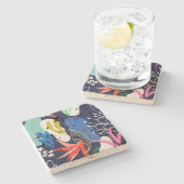 素晴らしい装飾 ストーンコースター (横)