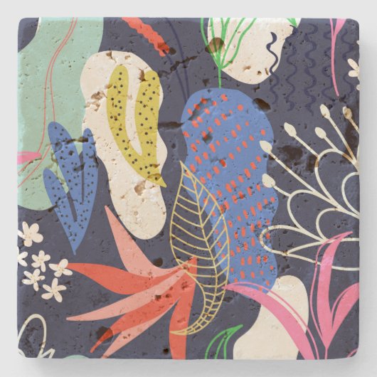 素晴らしい装飾 ストーンコースター (正面)