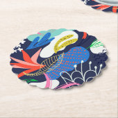 素晴らしい装飾 ペーパーコースター (アングル)