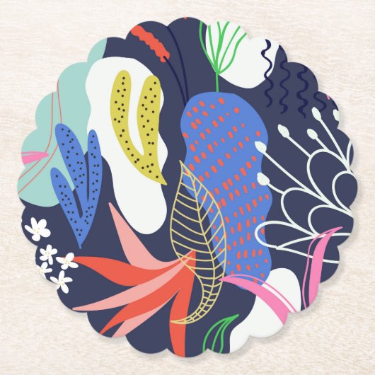 素晴らしい装飾 ペーパーコースター (正面)