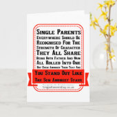 素晴らしい親独身の親 カード (黄色い花)