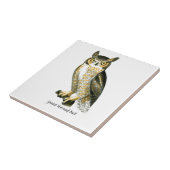 素晴らしい角のフクロウ タイル (側面)