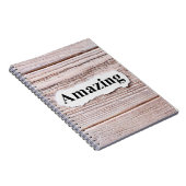 素晴らしい言葉の紙。概念。AMの単語 ノートブック (右側)