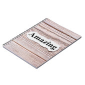 素晴らしい言葉の紙。概念。AMの単語 ノートブック (左側)