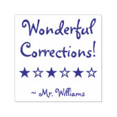 「素晴らしい訂正！」 マーキングゴム印 セルフインキングスタンプ (デザイン)