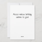 素晴らしい誕生日をお祈り! – ハイランド牛 シーズンカード (裏面)