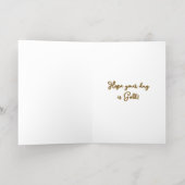 素晴らしい誕生日を持つ | アイスクリームサンデ 箔グリーティングカード (内側レイダウン)