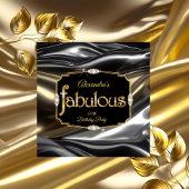 素晴らしい誕生日ダイヤモンド金ゴールドブラックシルバー 招待状