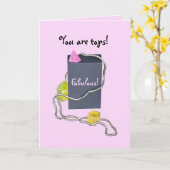 素晴らしい誕生日ハッピーバースデー賞 カード (黄色い花)