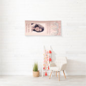 素晴らしい誕生日バラ金ゴールド写真の銀の滴 横断幕 (インサイチュ)