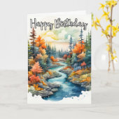 素晴らしい誕生日 カード (黄色い花)