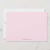 素晴らしい誕生日 招待状 (裏面)