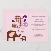 素晴らしい誕生日 招待状 (正面/裏面)