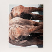 素晴らしい象の写真 ジグソーパズル (縦)