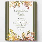 素晴らしい贈り物！カスタムリタイアイーゼルプラーク フォトプラーク (正面)