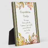 素晴らしい贈り物！カスタムリタイアイーゼルプラーク フォトプラーク (側面)