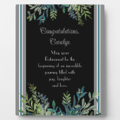 素晴らしい贈り物！カスタムリタイアイーゼルプラーク フォトプラーク (正面)