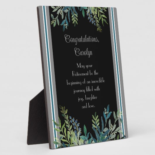 素晴らしい贈り物！カスタムリタイアイーゼルプラーク フォトプラーク (側面)