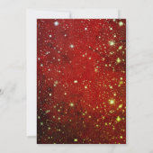 素晴らしい赤いスパークリスクリスマス招待状 招待状 (裏面)