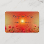 素晴らしい赤い夕日 名刺 (正面)