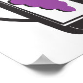 素晴らしい赤ワイン ポスター (角)