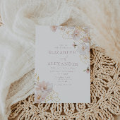 素晴らしい赤面と金ゴールドエンチャント結婚ドの 招待状