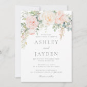 素晴らしい赤面結婚フローラ 招待状 (正面)