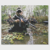 素晴らしい軍の包装紙のデザイン ラッピングペーパー (フラット)