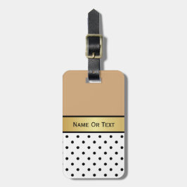 素晴らしい追加：ラクダ茶色、白い黒の金ゴールド ラゲッジタグ