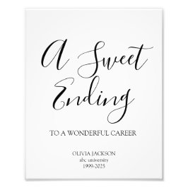 素晴らしい退職に終わる甘い結末 フォトプリント           