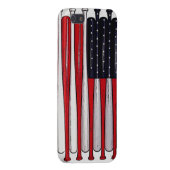 素晴らしい野球用バットの米国旗の電話箱 iPhoneケース (裏面右)