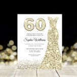 素晴らしい金ゴールドバジェット60thバースデーパーティー招待状<br><div class="desc">素晴らしい金ゴールド予算60th誕生日パーティーの招待</div>