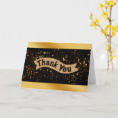 素晴らしい金ゴールドブラックボウ カード (黄色い花)