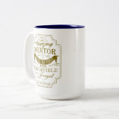 素晴らしい金ゴールド師マグ退職 ツートーンマグカップ (正面左)