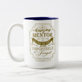 素晴らしい金ゴールド師マグ退職 ツートーンマグカップ (左)